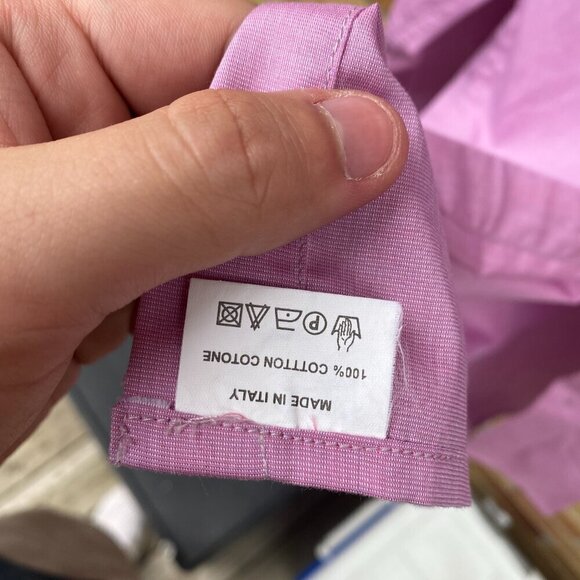 Vintage 100% Cotton Gucci Dress Shirt Pink Size 42 / 16.5 - Picture 11 of 11